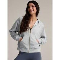 Chelsea Peers Luxecomfort Scuba Zip Hoodie - Grey Marl