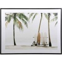 DEENZ Tropical Beach Landscape Framed Canvas Wall Art Hanging Pictures Home Decoration Living Room Bedroom (Style 1)