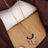 Indian Nazarian Gold Mangalsutra Stone Necklace