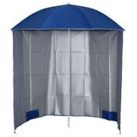 Outsunny 2.2M Outdoor Parasol Fishing Umbrella Beach Sun Shelter w/ Carry Bag
