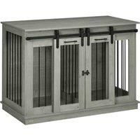 PawHut Dog Crate Furniture for Large Dogs, Double Dog Cage for Small Dogs