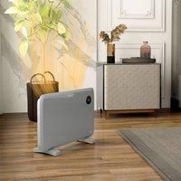 Electric Heater with Adjustable Thermostat, Freestanding or Wall Mounted