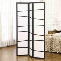 HOMCOM 3 Panel Room Divider, Wooden Folding Privacy Screen, Freestanding Wall Partition Separator for Bedroom, White