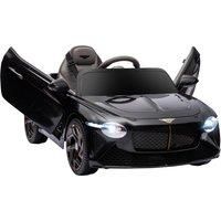 HOMCOM Bentley Bacalar Licensed 12V Kids Electric Ride on Car with Remote Control, Powered Electric Car with Portable Battery, Music, Horn, Lights, Suspension Wheels, for Ages 3-5 Years - Black