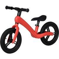 AIYAPLAY 12" Kids Balance Bike, Lightweight Training Bike for Children No Pedal with Adjustable Seat, Rubber Wheels - Red