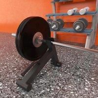 SPORTNOW Barbell Jack, Deadlift Jack with Non-Slip Handle, Easily Load and Unload 200kg Barbell Plates, for Home Gym Deadlifting Weight Training