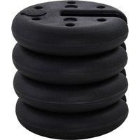 Outsunny Sand Fillable Set of 4 PCs Gazebo Tent Sand Leg Weights Marquee Party Tent Canopy Accessory