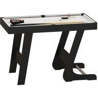 SPORTNOW 3.5ft Folding Pool Table, Snooker Table with 2 Cues, 16 Balls, Chalk, Triangle, Brush, Grey