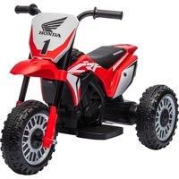 HOMCOM 6V Kids Motorbike, 3 Wheels Kids Electric Bike with Horn, Startup Sound for Ages 18-36 Months - Red