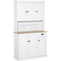 HOMCOM Kitchen Cupboard Storage Cabinet Microwave Oven Stand With Storage