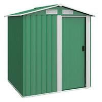 Outsunny 5ft x 4.3ft Outdoor Metal Storage Shed with Sliding Door Sloped Roof