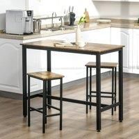 Industrial Bar Stools Set of 2 Counter Height Island Stools