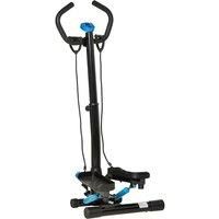 Homcom Adjustable Twist Stepper Step Machine For Home Gym Aerobic Workout - Black And Blue