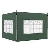 Outsunny Gazebo Side Panels for 3x3(m) or 3x4m Pop Up Gazebo, 2 Pack, Green