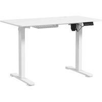 Vinsetto Electric Standing Desk, 120 x 60cm Height Adjustable Sit Stand Desk with 4 Memory Presets, Collision Avoidance and Overheat Protection for Home Office, White