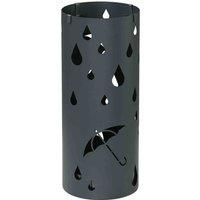 Round Umbrella Stand Umbrella Holder for Hallway with 4 Hooks
