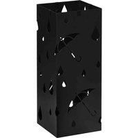 Square Umbrella Stand Umbrella Holder for Hallway with 4 Hooks
