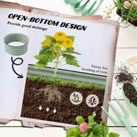 Outsunny 2pk Raised Metal Garden Bed w/ Safety Edging, Green