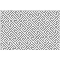 Outsunny Outdoor Rug Reversible Mat Plastic Straw Rug Portable RV Camping Mat for Garden Picnic Indoor, 152x243cm, Light Grey