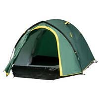 Outsunny Compact Camping Tent w/ Vestibule & Mesh Vents for Hiking Green