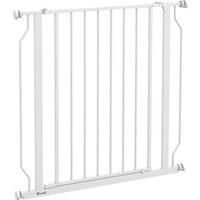 PawHut Extra Wide Dog Safety Gate, with Door Pressure, for Doorways, Hallways, Staircases - White