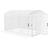 Outsunny Polytunnel Greenhouse w/ PE Cover 3x2x2m - White