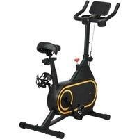 Sportnow Exercise Bike Cycling Bike With Silent Flywheel Lcd Display Bottle Tablet Holder