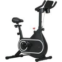 SPORTNOW Magnetic Indoor Cycling Bike, Exercise Bike with Silent Flywheel, LCD Display, Tablet Holder, Comfortable Seat