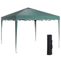 Outsunny 3x3(m) Pop Up Gazebo Marquee Tent for Garden w/ Carry Bag Green