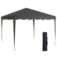 Outsunny 3x3(m) Pop Up Gazebo Marquee Tent for Garden w/ Carry Bag Grey