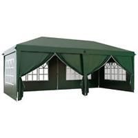 Outsunny 3 x 6m Pop Up Gazebo Party Tent Canopy Marquee with Storage Bag Green