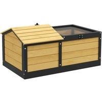 Pawhut Wooden Tortoise House Small Pet Reptile