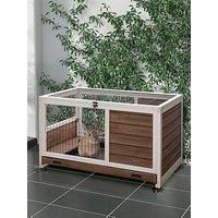 PawHut Wood Elevated 2-Floor Rabbit/Guinea Pig Hutch
