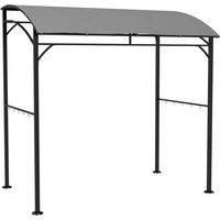 Outsunny 2 2 X 1 5 M Bbq Gazebo Tent Grey