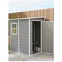 Outsunny Lean To Garden Shed 4'x5' W Lockable Door