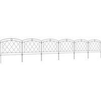 Outsunny 6pc Decorative Garden Fencing 24in x 12ft