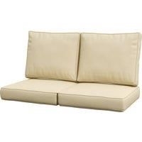 Outsunny Patio Chair Cushions, 3-Piece Back and Seat Cushion Set for Indoor Outdoor Use, Beige