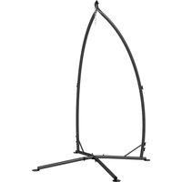 Outsunny Hammock Chair Stand, Hanging Heavy Duty Metal Frame Hammock Stand with Chain, for Hanging Hammock Air Porch Swing Chair, Egg Cahir