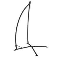 Outsunny Hammock Chair Stand Metal Frame Hammock Stand Only with Chian, Black