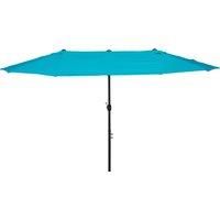 Outsunny 4.6m Double-Sided Patio Parasol Sun Umbrella-Blue