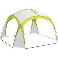 Outsunny 3.5 x 3.5M Camping Gazebo, Outdoor Event Shelter Dome Tent Garden Sun Shelter Patio Spire Arc Pavilion Camp Sun Shade, Green