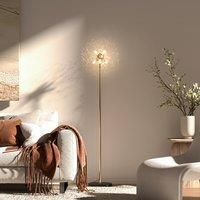 HOMCOM Modern Floor Lamp with Dandelion-like Lampshade for Bedroom, none