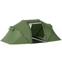 Outsunny 4-6 Persons Camping Tent Dome Family Travel Group Hiking Room Fishing