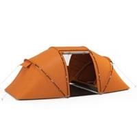 Outsunny 4-6 Persons Camping Tent Dome Family Travel Group Hiking Room Fishing