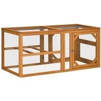 PawHut Wooden Chicken Coop for 2-4 Chickens