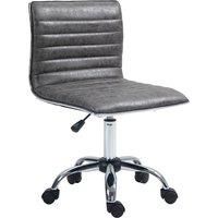Ergonomic Executive Office Chair Computer Armless Wheels 360 Swivel Grey