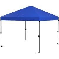 Outsunny 3 x 3(m) Pop Up Gazebo, 1 Person Easy up Marquee Party Tent with 1-Button Push, Adjustable Straight Legs, Stakes, Ropes,