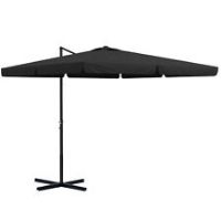 Outsunny 3(m)Garden Parasol Patio Umbrella w/ Crank Handle and Tilt Grey