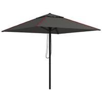 Outsunny Sun Parasol with Vent, Table Umbrella for Patio, Garden, Pool, Grey