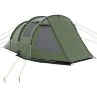 Outsunny Two Room Tunnel Tent Camping Tent for 3-4 Man with Windows, Covers, Carry Bag, for Fishing, Hiking, Sports, Green